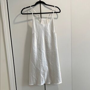 White Strappy Slip Dress